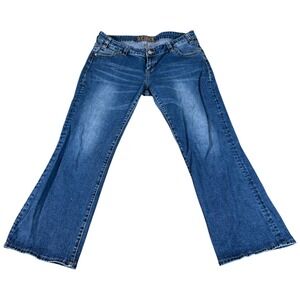 Rock & Roll Cowgirl Bootcut Jeans Womens 38 Blue Medium Wash Outdoor Western